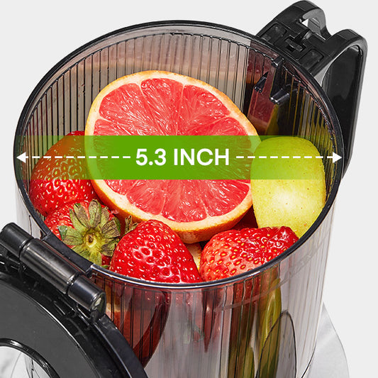 250W Slow Juicer with 5.3'' Wide Feed Chute