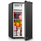 Mini Fridge with Freezer for Bedroom, 3.2 Cu. Ft Refrigerator for Home, 31"D x 18"W x 19"H, Black