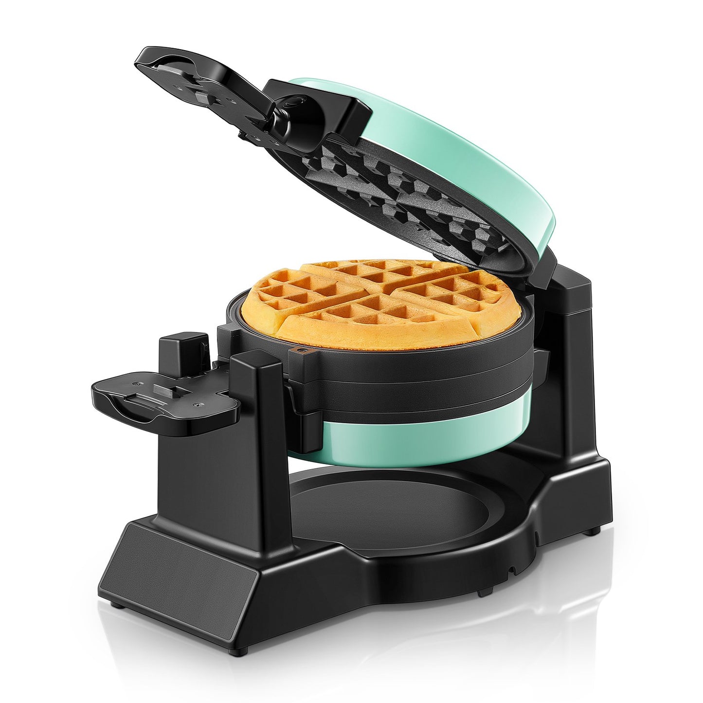 1400W Flip Double Waffle Maker Blue