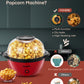 Popcorn Popper, 3.5 Quart Popcorn Machine, 450W Home Hot Oil Popcorn Maker Machine with Stirring Rod