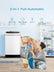 FOHERE Full Automatic Washing Machine, 1.5 Cubic feet 11 lbs Capacity Portable Machine, 8 Programs 10 Water Levels Energy Saving Top Load Washer for Apartment Dorm