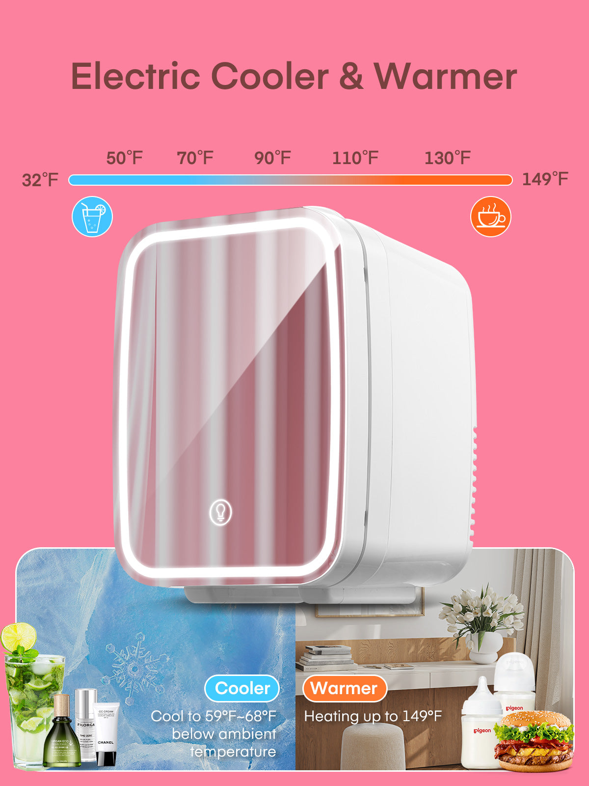 Mini Fridge for Bedroom, Dorm, Office