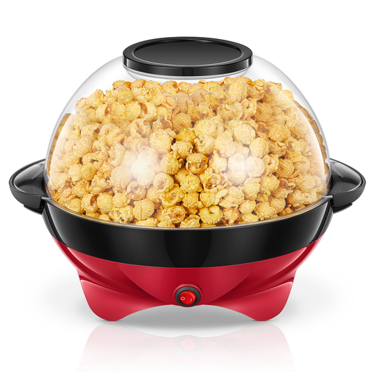 Popcorn Popper, Popcorn Machine, 6 Qts Popcorn Maker with Stirring Rod