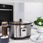 FOHERE 6Qt Slow Cooker with Ceramic Inner Pot, Adjustable Time ＆ Temp, Auto Keep Warm Function, Delay Start Function