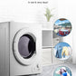 2.9 cu.ft FOHERE Portable Clothes Dryers, Compact Dryer, 1400W Vented Tumble Dryer with Sensor, 5 Auto Drying Mode, with Exhaust Duct & Stainless Steel Tub, for Apartment, Home, Dorm-110V, White