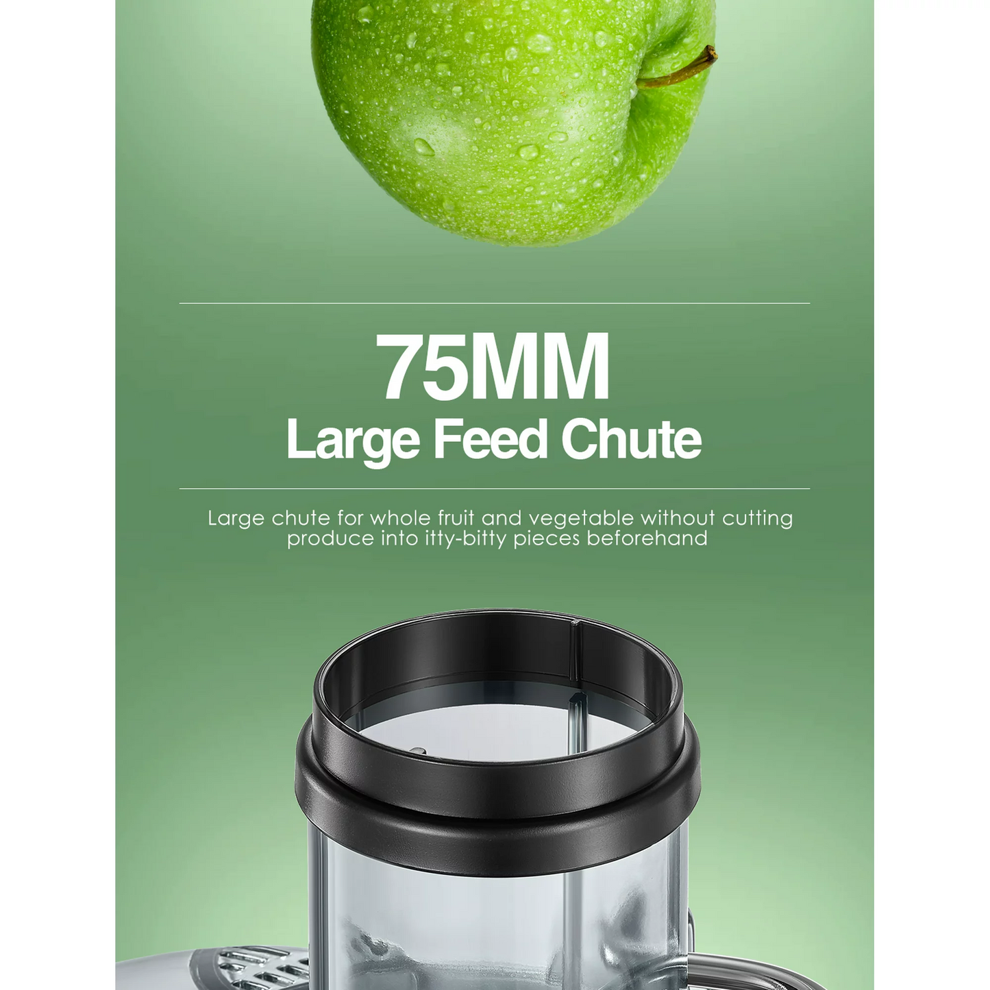 FOHERE Juicer, 1000W Juice Extractor Fruit Vegetable, Stainless Steel