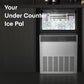 Commercial Ice Maker 100lbs, 10Min Output, Auto-Clean, Fingerprint-Free All Stainless Steel