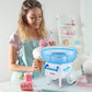 Cotton Candy Machine, Cotton Candy Maker for Kids with Candy Spoon and 10 Candy Sticks, Christmas Blue, FOHERE