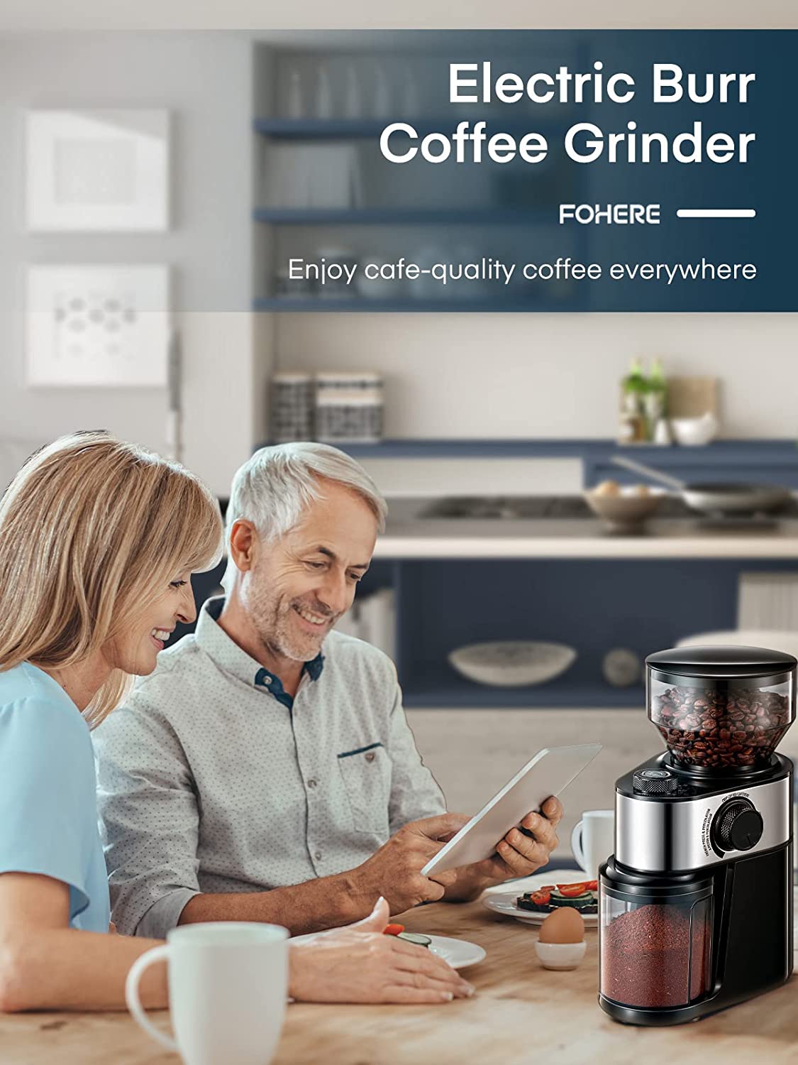 Mr. Coffee Electric Coffee Grinder Coffee Bean Grinder| Spice Grinder, Black