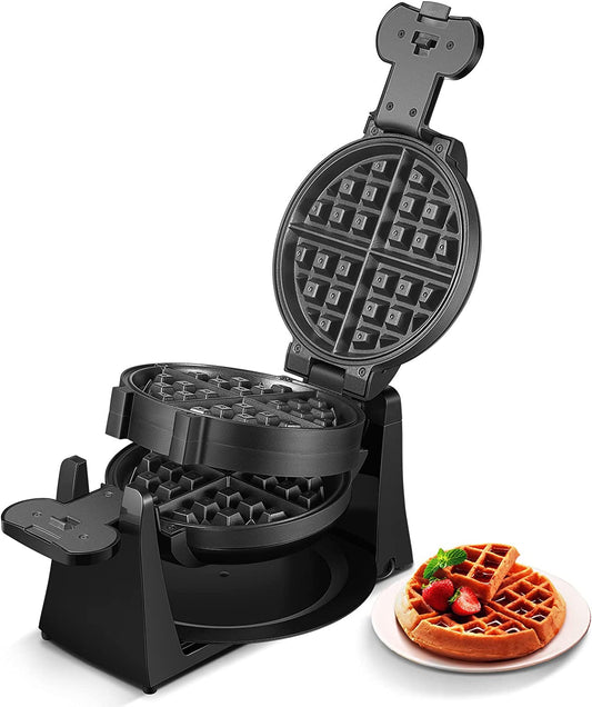 3-in-1 Sandwich Maker with Removable Plates, FOHERE Waffle Maker and Panini  Press Grill, 1200W, Black 