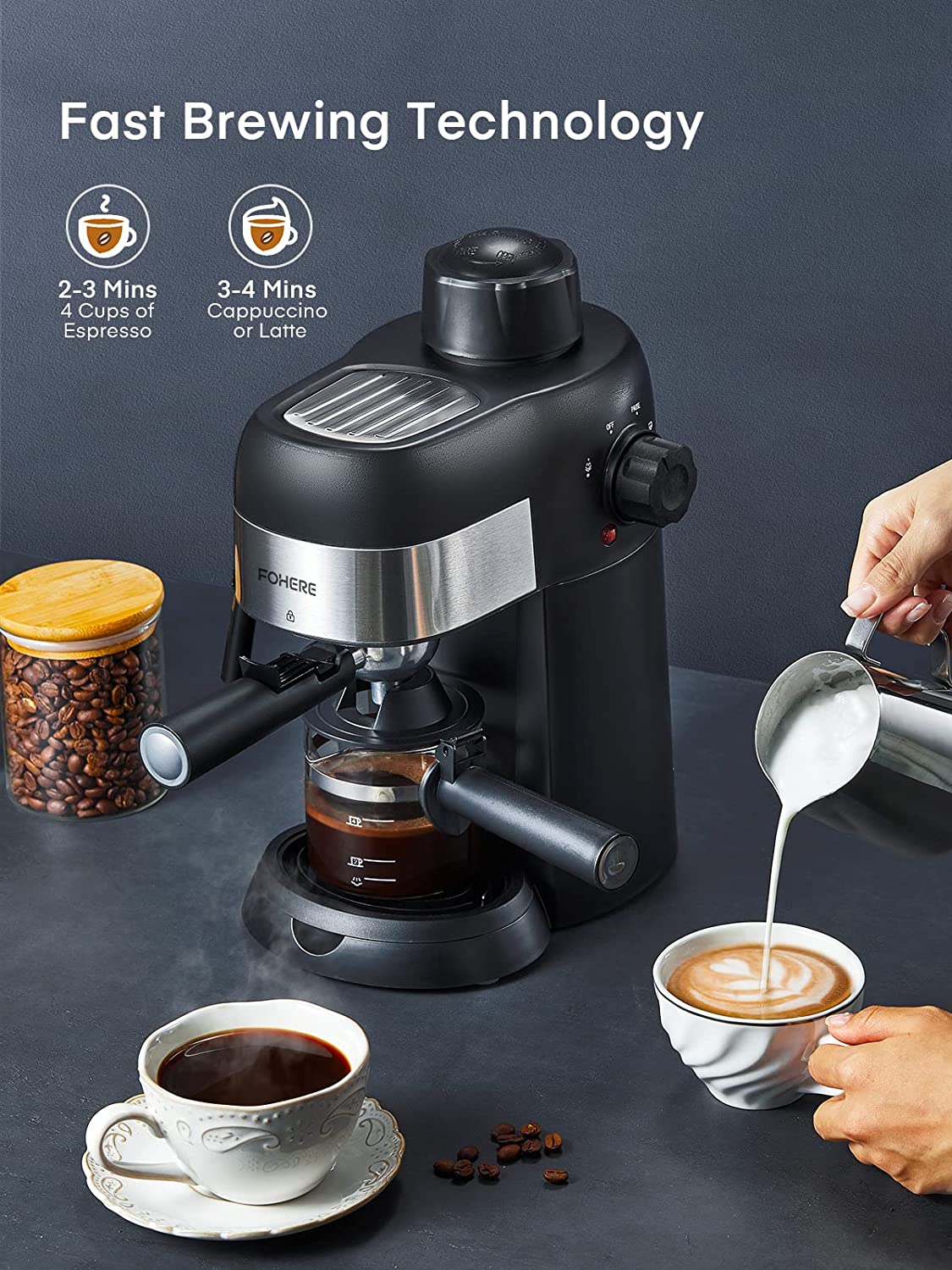 Steam espresso outlet maker